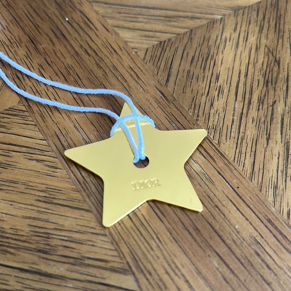 Dior Gold Star bag charm